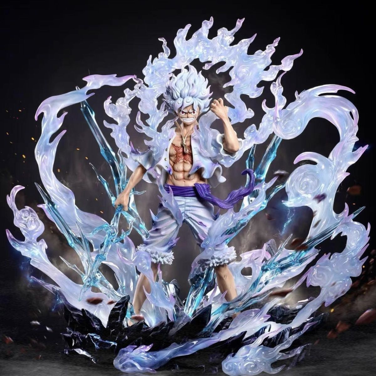 海贼草帽团动漫周边桌面摆件雕像哥JT爆气尼卡路飞GK手办潮玩模型