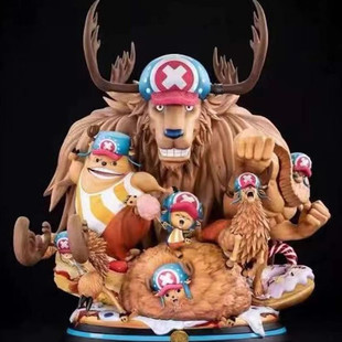 百景系列路飞索隆娜美海贼王手办和之国鬼岛决战盲盒模型玩具摆件