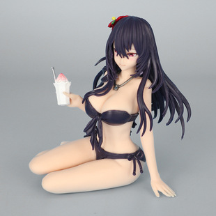 新品 害羞的她动漫摆件 泳装水澄华实手办 二次元美少女景品