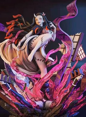 鬼灭之刃 GK 炎柱 炼狱杏寿郎 手办模型盲盒摆件公仔动漫周边礼物