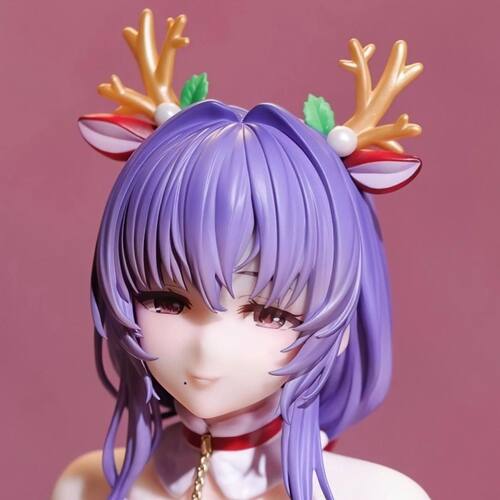 CR厂圣诞服咲舞紫织手办魅魔寄宿紫毛大雷美少女模型站姿摆件萌燃