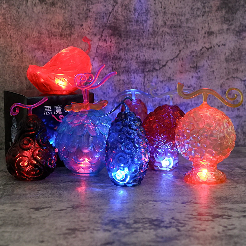 恶魔果实 海贼王周边摆件发光手办模型橡胶果实创意个性礼物