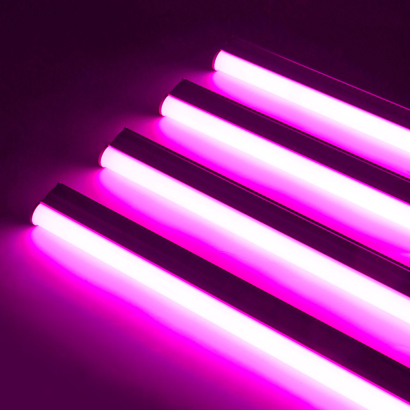 粉色灯管氛围补光背景彩色t5全套荧光管红条情趣舞蹈包厢补光浪漫