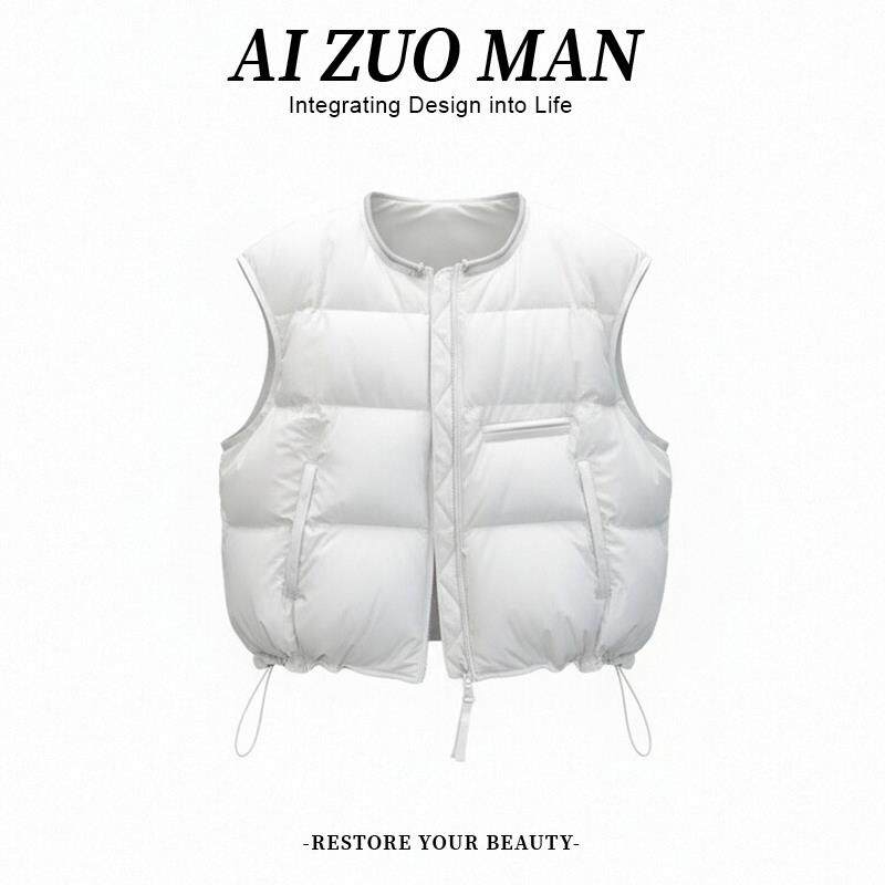 JOYIASS欧货时尚无袖坎肩马甲女2025年冬季新款宽松加绒开衫背心