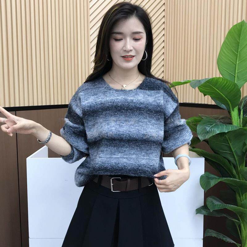 JOYIASS时尚条纹针织毛衣女2025秋冬新款今年流行爆款绝美巨好看