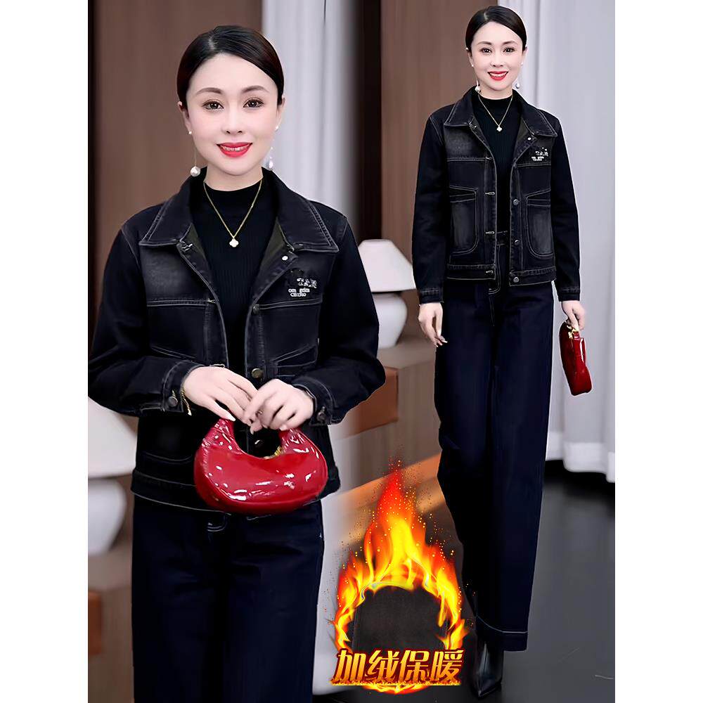 JOYIASS今年流行加绒加厚气质短外套女装2025秋冬季韩版通勤高端