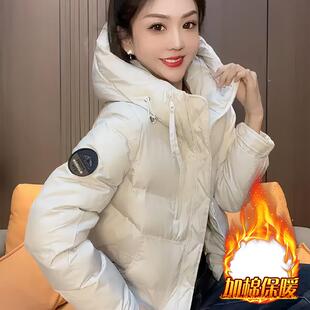 JOYIASS2025年冬季新款百搭休闲服女短款宽松加绒加厚保暖袄保暖