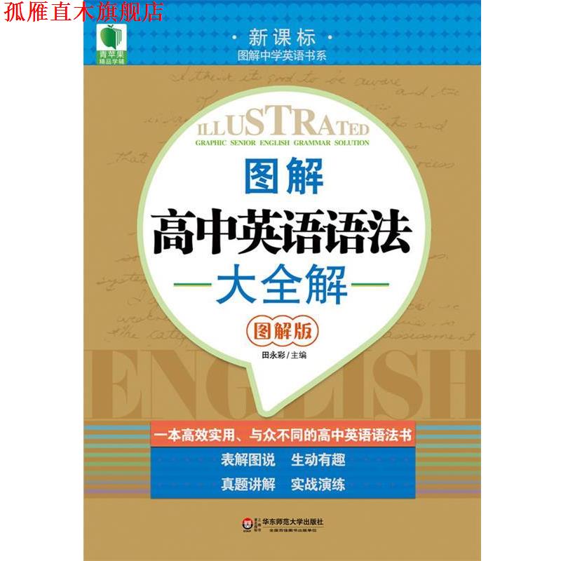 【正版书】 大夏书系 青苹果精品学辅 图解高中英语语法大全解 田永彩 主编 华东师范大学出版社
