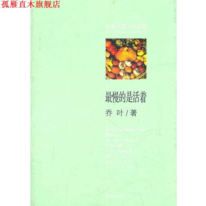 【正版书】 慢的是活着 乔叶　著 浙江文艺出版社