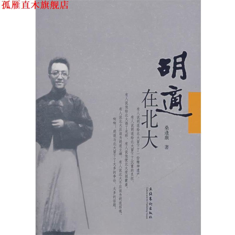 【正版书】 胡适在北大 桑逢康 著 文化艺术出版社