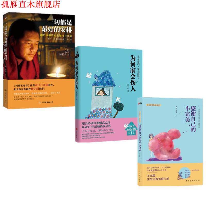 【正版书】 心灵正能量系列 感谢自己的不+为何家会伤人+一切都 加措 中国友谊出版社等