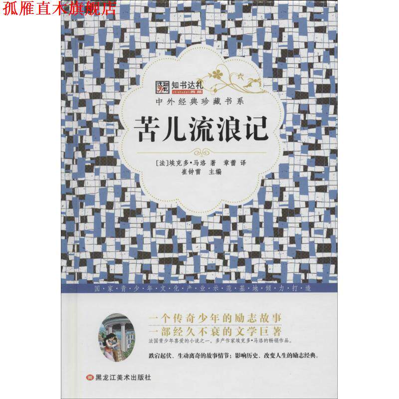 【正版书】 苦儿流浪记 崔钟雷 编 黑龙江美术出版社
