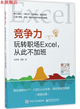 【正版书】 竞争力:玩转职场Excel，从此不加班 安伟星,裴雷 电子工业出版社