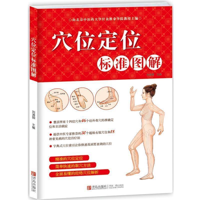 【正版书】 穴位定位标准图解 刘清国　主编 青岛出版社