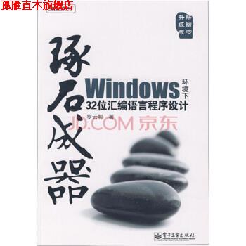 【正版书】 琢石成器:Windows环境下32位汇编语言程序设计 罗云彬 著 电子工业出版社