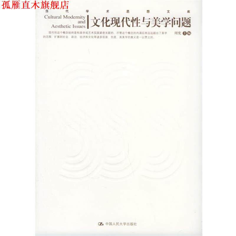 【正版书】 文化现代性与美学问题 周宪 中国人民大学出版社