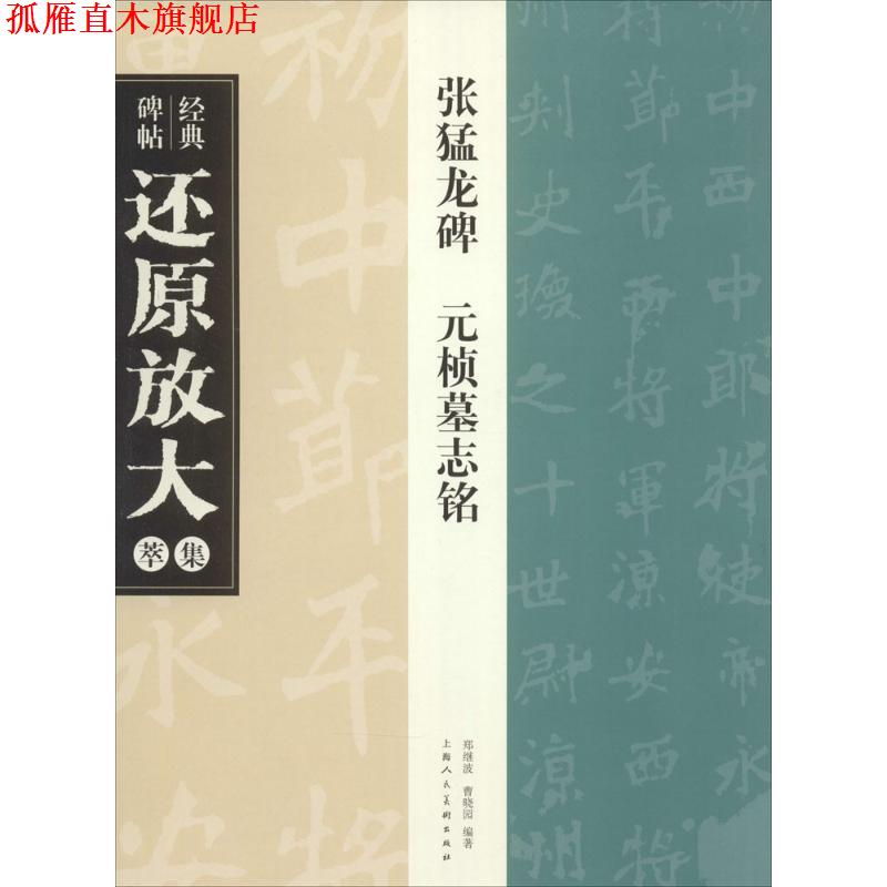 【正版书】 经典碑帖还原放大集萃:张猛龙碑元桢墓志铭 曹晓园,郑继波 著 上海人民美术出版社