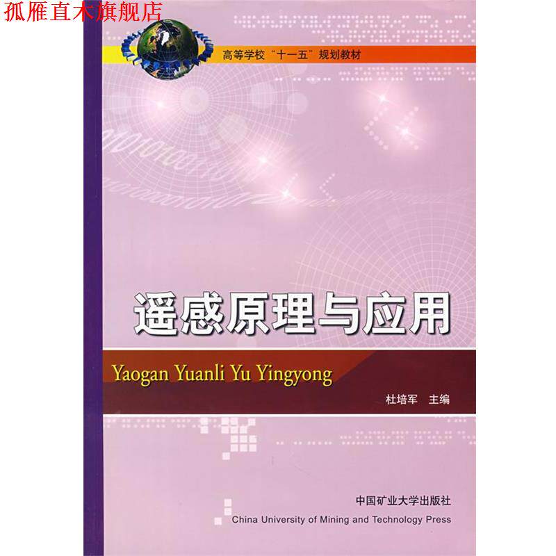 【正版书】 遥感原理与应用 杜培军 主编 中国矿业大学出版社