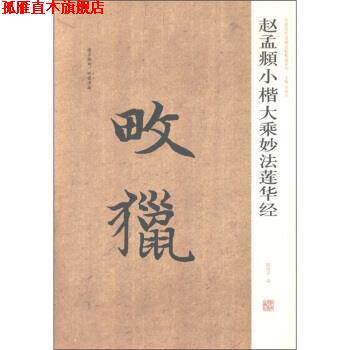 【正版书】 中国历代名碑名帖精选系列：赵孟頫小楷大乘妙法莲华经 周俊杰,薛海洋 河南美术出版社