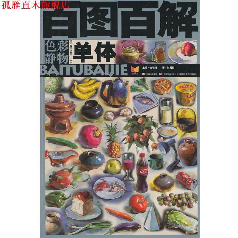 【正版书】 百图百解 色彩静物 单体 高银河 主编 吉林美术出版社