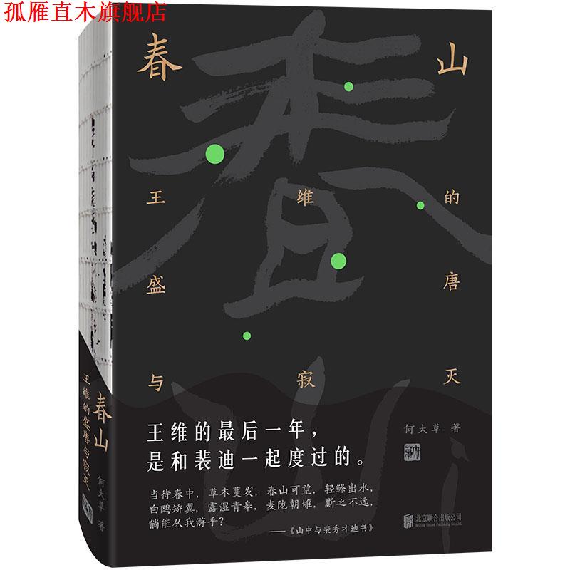 【正版书】 春山:王维的盛唐与寂灭 何大草 著 北京联合出版公司