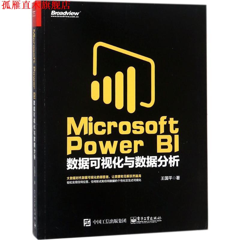 【正版书】 Microsoft Power BI 数据可视化与数据分析 王国平 电子工业出版社