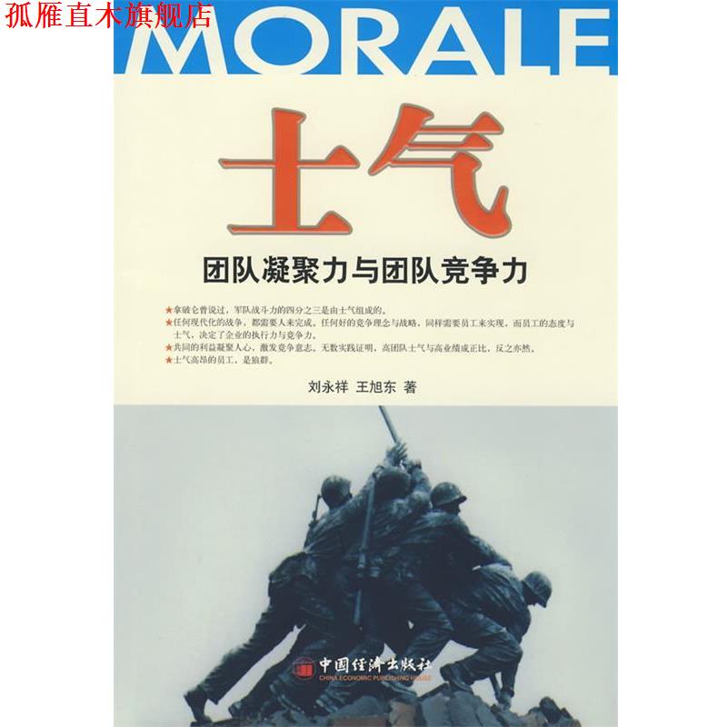 【正版书】 士气—团队凝聚力与团队竞争力 刘永祥,王旭东 编著 中国经济出版社