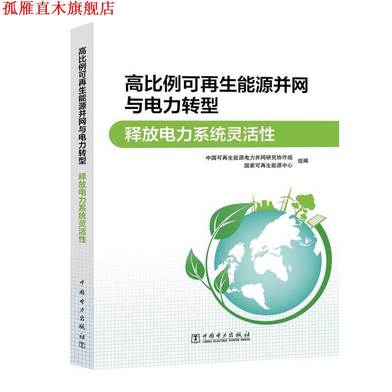 【正版书】 高比例可再生能源并网与电力转型 释放电力系统灵活性 中国可再生能源电力并网研究协作组,国家可再生能源中心 中国电