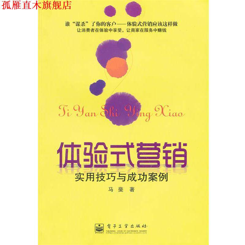 【正版书】 体验式营销:实用技巧与成功案例 马斐 著 电子工业出版社