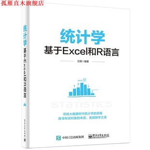 统计学 基于Excel和R语言 汪朋 电子工业出版 书 编著 社 正版