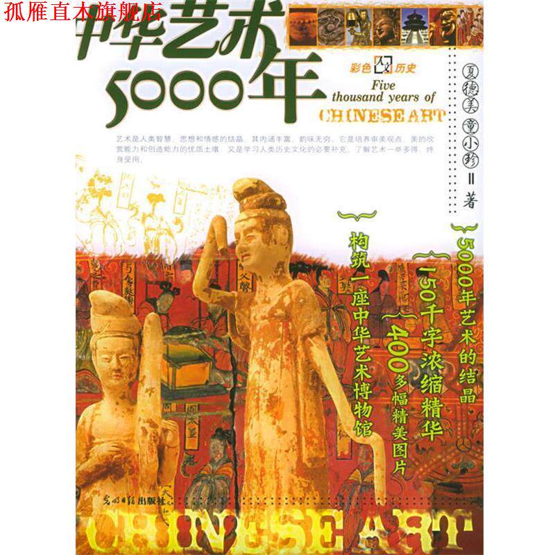 【正版书】 中华艺术5000年：彩图版——彩色人文历史系列丛书 夏德美,童小珍 编著 光明日报出版社