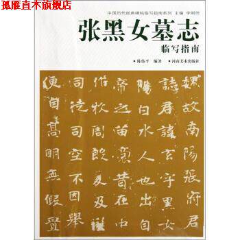 【正版书】 张黑女墓志临写指南 陈伟平 著,李刚田 编 河南美术出版社