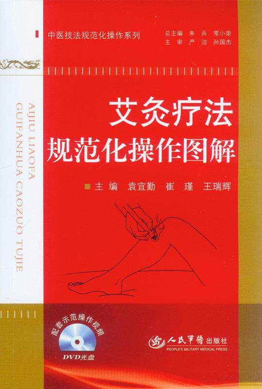 【正版书】 艾炙疗法规范化操作图解 主编袁宜勤, 崔瑾, 王瑞辉 人民军医出版社