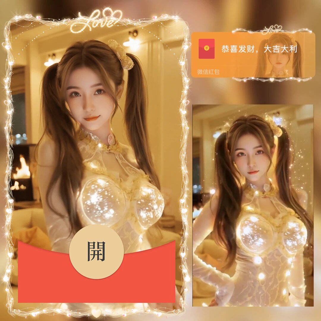 2026新款高端性感夜光蕾黑丝美女微信红包封面动态跳舞音乐wx皮肤图片