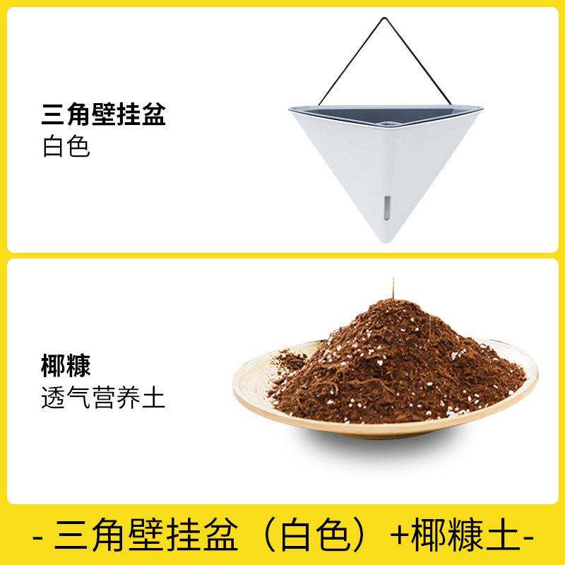 壁挂懒人自吸水挂篮水培盆绿植绿萝花盆吊盆挂墙挂式吊篮灰色挂i.