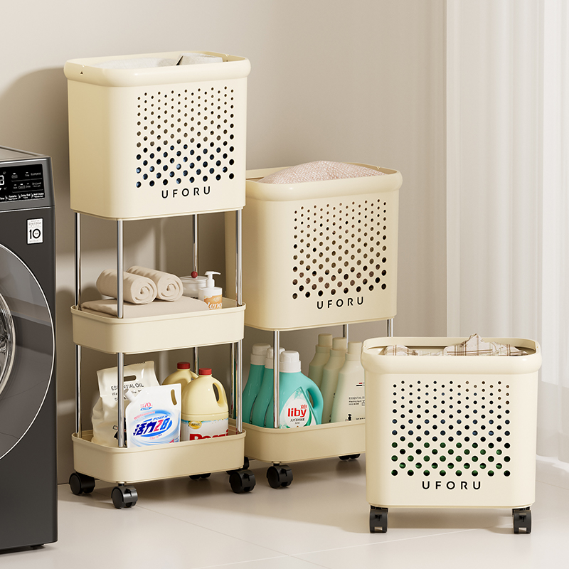 家用脏衣篮大容量放脏衣服收纳神器卫生间洗衣篓浴室可移动置物架