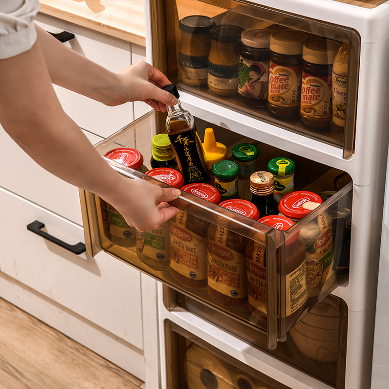 兴起厨房置物架抽屉式收纳架多层