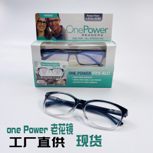 老花镜眼镜one 新款 power readers自动对焦眼镜 树脂高清通用