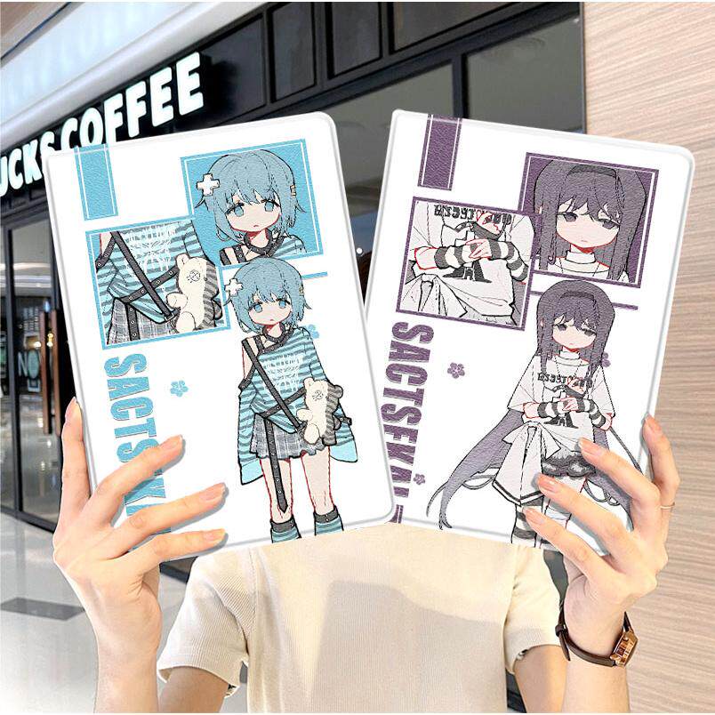 魔法少女小圆ipad10保护套pro2018苹果mini5外套ipod9迷你4壳air6适用2平板3带笔槽十7第8代三折ioad周边2024