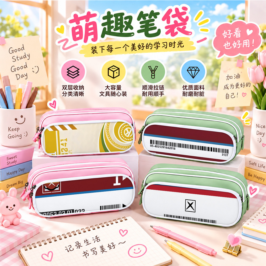 三角洲游戏周边笔袋小学生铅笔盒2026新款超火文具袋初中生笔盒学生文具盒儿童网红爆款男生女生男女孩款爆款