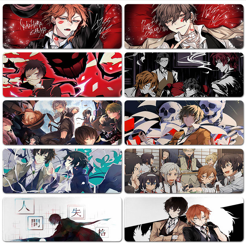 文豪野犬鼠标垫超大号桌垫办公电脑键盘垫子工位动漫二次元太宰治