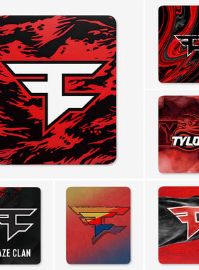 faze clan鼠标垫小号电脑垫子男女生锁边家用野荷FPS游戏周边电竞