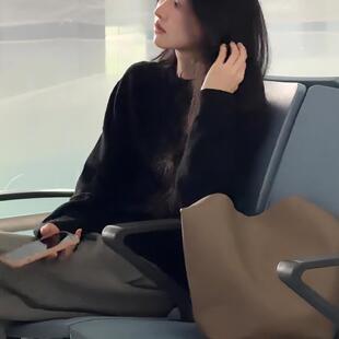 JOYIASS圆领软糯毛衣可外穿内搭女2025新款秋冬季慵懒高级感时尚