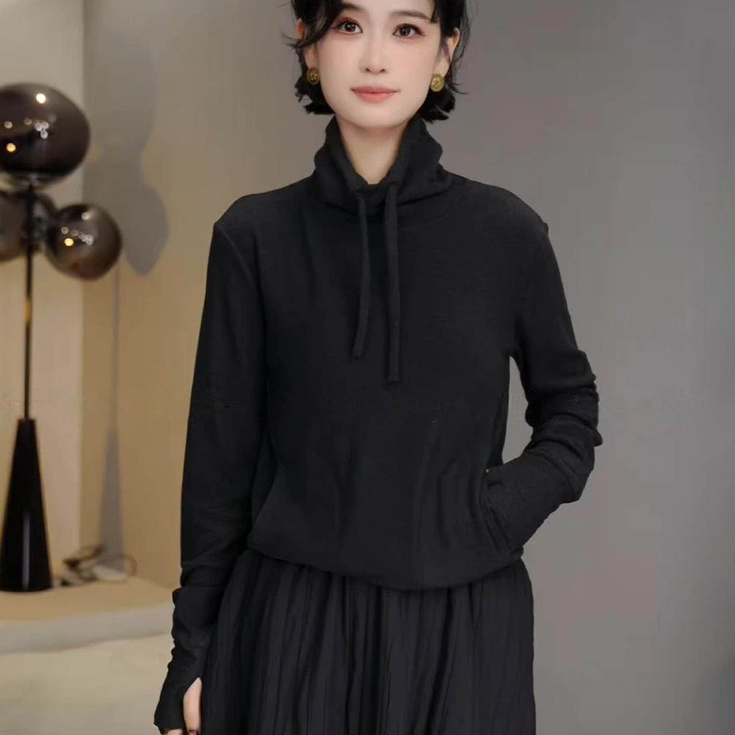 JOYIASS小个子立领双面绒加厚卫衣女2025新款秋冬季爆款时尚洋气
