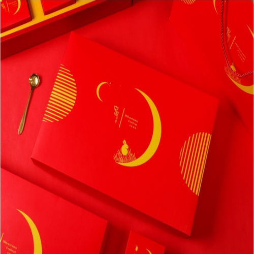 点图创意礼盒中秋月饼包装盒
