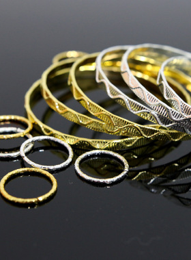 寿衣全套配件镯子手镯老人白事殡葬用品金镯子银镯子银戒指随葬品