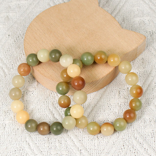 菩提根手串圆珠12MM风化糖果多宝飘花绿菩提单圈男女情侣手链饰品