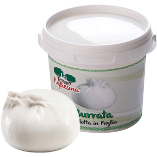 意大利牧歌拉新鲜布拉塔奶酪125g水牛芝士普利亚水牛乳奶酪芝士球
