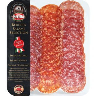 萨拉米香肠火腿片西班牙意大利意式黑胡椒萨拉米火腿拼盘salami