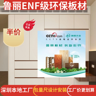 深圳鲁丽ENF级环保板材全屋定制衣柜工厂家具订制包量尺设计安装